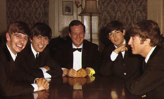 Brian-Epstein-with the Beatles