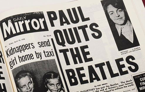 paul quits the beatles