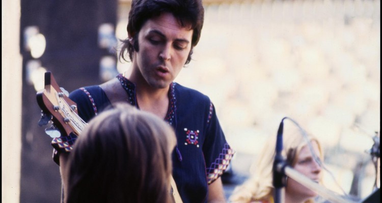 paul in Juan-les-Pins, France on Wings' first European tour