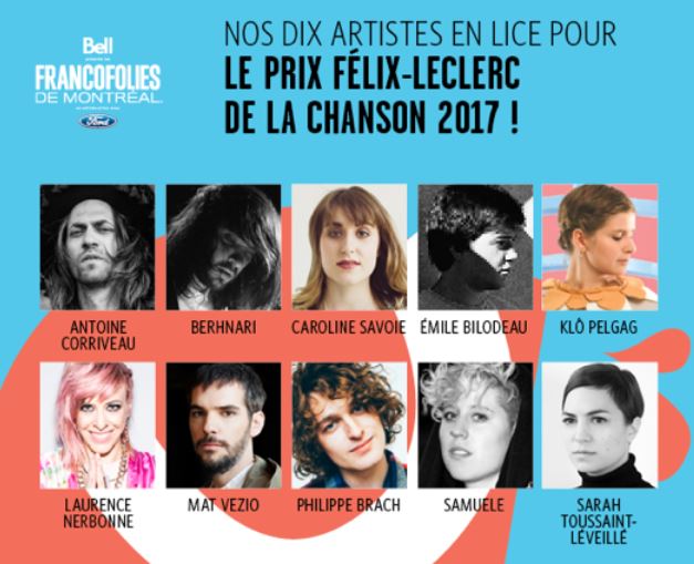 10 finalistes 2017